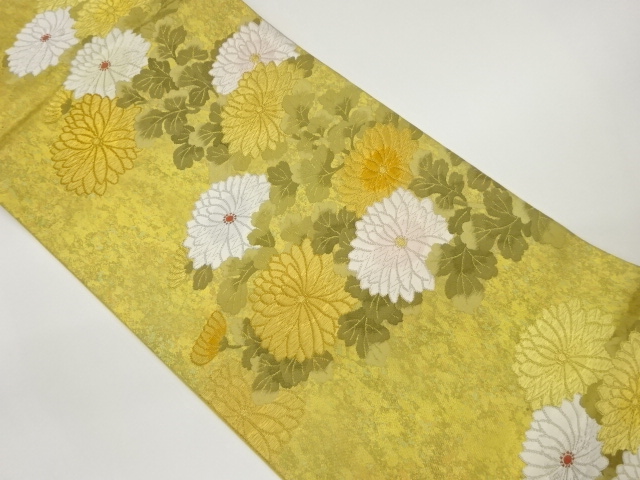 JAPANESE FUKURO OBI / WOVEN KIKU